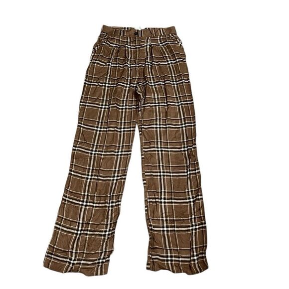 No Boundaries Brown Plaid Lightweight Pants(Size M) - Picture 3 of 7